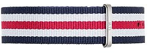 Daniel Wellington Classic Strap 20mm Fabric (Polyester) Silver