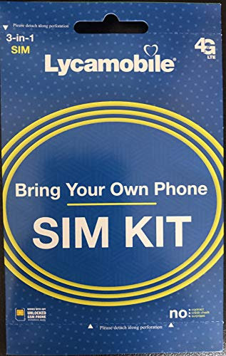 LycaMobile Lycamobile USA Komplettes SIM-Kit – Weiß