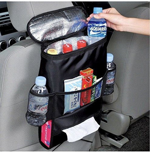 DUBENS Auto Organizador para respaldo de coche/viaje bolsa de almacenamiento/bolsa de aislamiento botella de soporte trasero para el asiento del coche Bebidas enfriador (heat-preservation)
