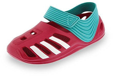 adidas Zsandal C, Infradito Unisex-Bambini, Rosa/Bianco/Verde (Rosfue Ftwbla Verimp), 34 EU
