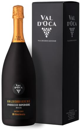 2 bottiglie Magnum (1,5 litri) Valdobbiadene Prosecco Superiore DOCG Millesimato