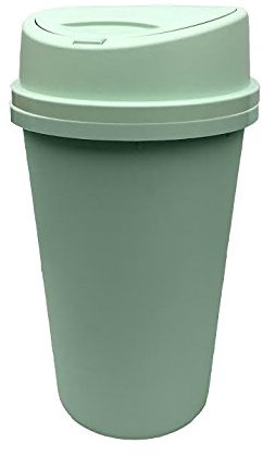 NEW DUCK EGG BLUE, GREEN TOUCH TOP BIN 45L, KITCHEN BIN LIFT UP LID, WASTE RECYCLE DUSTBIN