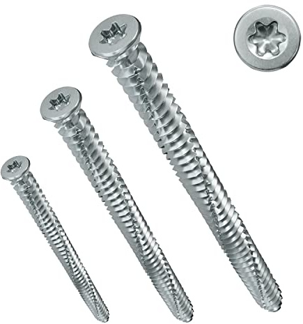 PARCO Fensterrahmenschrauben Universal 7,5x302 mm Senkkopf TX30 100 Stück