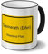 digital print Städtetasse Greimerath (Eifel) - Design Ortsschild - Stadt-Tasse, Kaffeebecher, City-Mug, Becher, Kaffeetasse - Farbe Schwarz