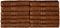 NatureMark Gästetücher – 12er Pack (30x50 cm), 100% Baumwolle, Oeko-Tex Zertifiziert, weich, saugfähig und pflegeleicht – Für Bad, Gäste & Spa – Schokobraun