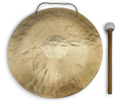 Klangschalen-Center Feng Gong/Wind Gong, toller Klang, 40 cm, inklusiv Holz-/ Baumwollklöppel -7014-