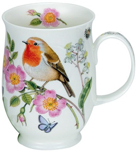 DUNOON Hedgerow Birds Rotkehlchen Becher