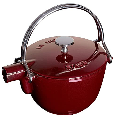 STAUB 1650087 Runder Teekessel, Gusseisen, Grenadine