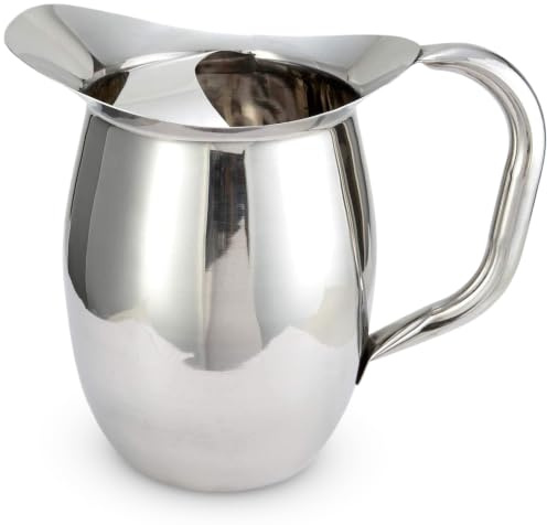 Winco WPB-2C Deluxe Glocken-Krug mit Eisfänger, 2 Quart, Edelstahl