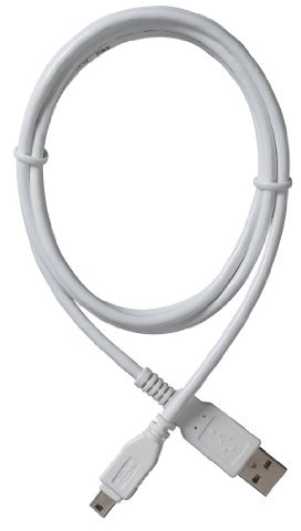 RCA AH731R - Cable USB a Mini USB (4 pies, blanco)