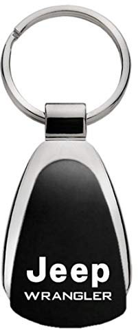 Jeep Wrangler Black Tear Drop Key Chain