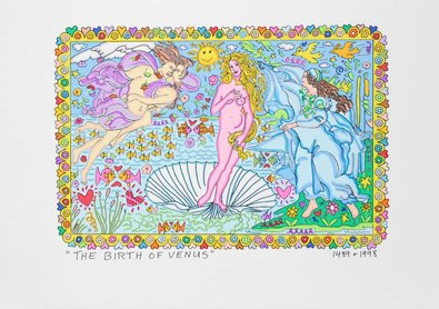 Germanposters James Rizzi The Birth of Venus 2D Poster Kunstdruck Farblithographie
