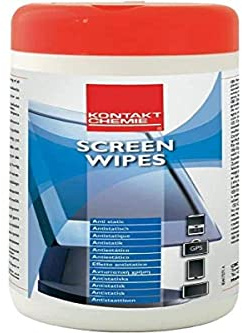 Unbekannt Kontakt Chemie Kontakt Chemie Bildschirmreinigungstuecher SCREEN WIPES 31980-AA 100St, Box, Schwarz