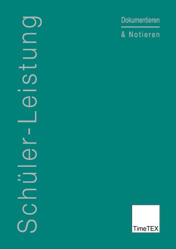 TimeTEX Heft Schüler-Leistung türkis
