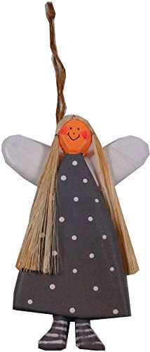 GURU SHOP Schutzengel, Weihnachtsengel, Christbaumschmuck, Dekoengel, Grau