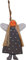 GURU SHOP Schutzengel, Weihnachtsengel, Christbaumschmuck, Dekoengel, Grau, Farbe: Grau, 12x8x0,7 cm, Weihnachtsdeko