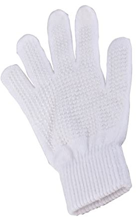 Kerbl 321602 Kinder Reithandschuh Magic Grippy, Noppen Handschuh, Weiß