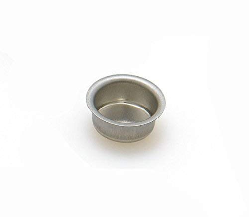 A.J. Wwe - Metallwaren GmbH Tüllen für Haushaltkerzen Silber (ohne Tropfenfänger) Ø 20mm, Größe:100 Stück