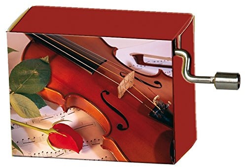 Fridolin 58091 Spieluhr Happy Birthday/Rose mit Geige