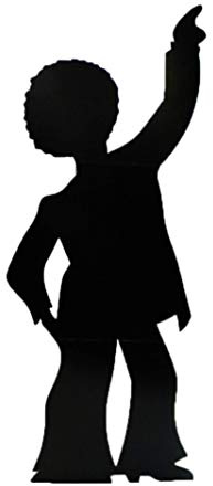 Star Cutouts SC83 Disco Dancer Male Silhouette – Cardboard Cutout | Fun 70s Theme Party, Disco Night & Retro Room Décor