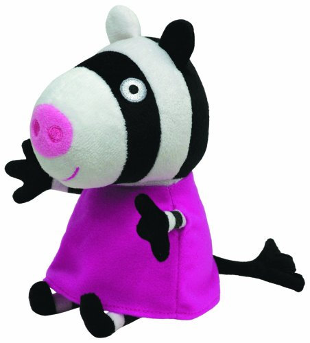 TY 46174 - Peppa Baby - Beanie Babies Zoe Zebra - Plüsch, 15 cm