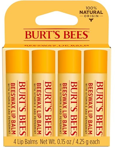 Burt's Bees 100% Natural Moisturizing Lip Balm (Original Beeswax)