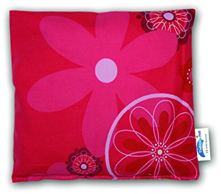 Theraline 42208802 Kirschkernkissen, 19 x 19 cm, retroblume rot