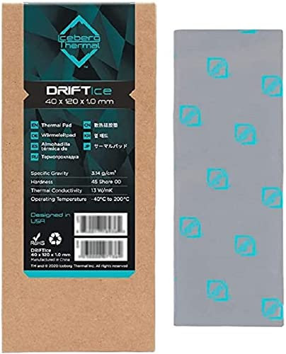 Iceberg Thermal Driftice Tampon Thermique 120 mm x 40 mm x 1,0 mm