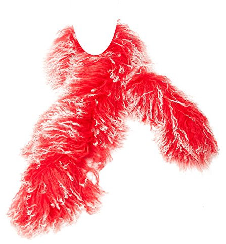 Reissner Lammfelle Boa Schal Stola aus Tibetlammfell Farbe rot (tops) JAY104 Boa-140