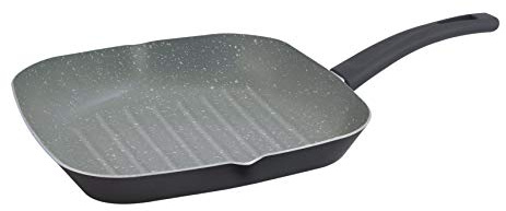 Masterpro Inducción Antiadherente Sartén Aluminio Grill Wok Salsa Sartén - Square Grill 28 cm Ø Square Grill Pan