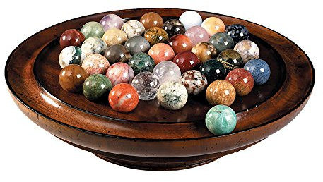 Solitär Spiel aus Halbedelsteinen