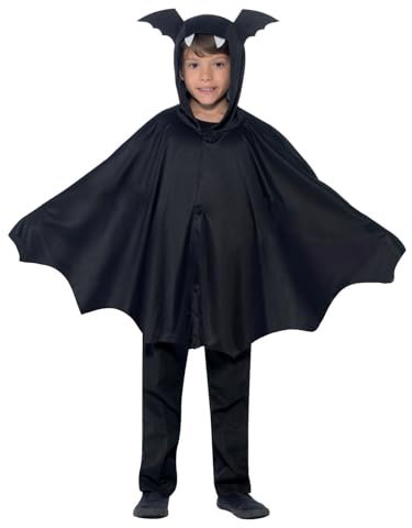 Smiffys Cape chauve-souris, Noir Halloween
