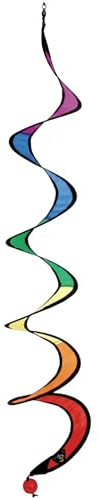 HQ Design Windspiration - Twist, UV-beständige und wetterfeste Windspiel Deko für Garten, Terrasse und Balkon - inkl. Aufhängung (Micro Twist 50cm)