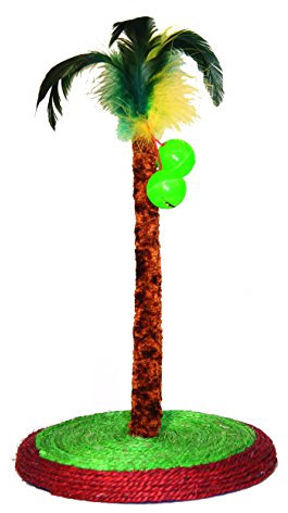 Palme auf Sisalboden mit 2 Bällen, 33 cm