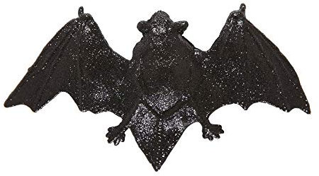 W WIDMANN MILANO Party Fashion 8700B - Haarspange Glitter Fledermaus, Schwarz, Haarclip, Haarschmuck, Mottoparty, Halloween, Karneval
