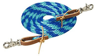 Weaver Leather Poly Roper Zügel, schillerndes Blau/Türkis, 0,9 cm x 2,4 m