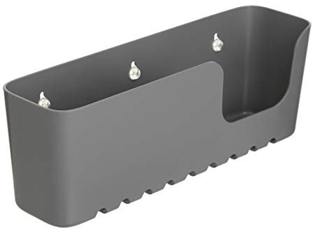 Tatay Estanteria Ducha Sin Taladro Rectangular | Incluye Ventosas | Soporta 2,5 kg | Polipropileno Resiste Humedad | Medida Grande | 30 x 8,5 x 11 cm - Modelo Standard - Gris