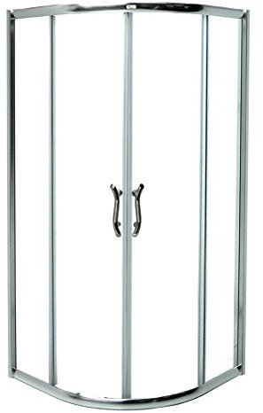 Box doccia tondo 80x80 - cabina doccia semicircolare in cristallo trasparente 6 mm