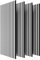 Stegu Proline Lot de 6 panneaux muraux insonorisants en bois certifié FSC®, revêtement mural, amélioration acoustique et style, pour bureau et maison, blanc, 120 x 60 cm