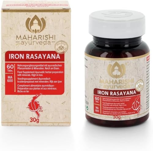 Maharishi Ayurveda Eisen Rasayana | Ayurvedische Nahrungsergänzung | Eisentabletten bei Eisenmangel | 60 Tabletten | 1er Pack