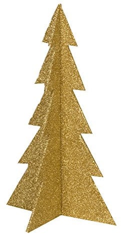 Mopec nf61.11 Deko-Baum Glitter-Gold, Gold