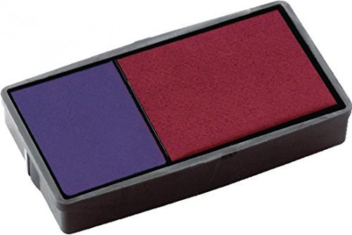 6 // 2 4912 Trodat , 2 de repuesto rojo/azul tinta para oficina autoentintable modelos