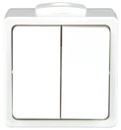 UNITEC 45283L Serienschalter Aufputz lose Aquarius FR, polarweiߟ