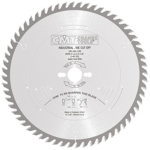 CMT Orange Tools Kreissägeblatt HW 300 x 3,2 / 2,2 x 30 Z=60 10° ATB - 285.060.12M - für Querschnitte