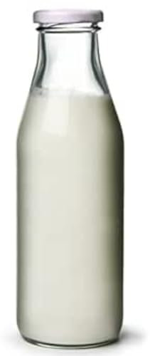 Glass Vintage Retro School Milk Bottle 500ml