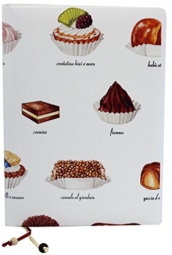 Buchbinderei Vera Donna Kochrezept Sammelbuch Dolce Vita Stoffeinband mit Gebäck