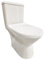 ONDÉE, Pack WC ADI sans bride sortie horizontale, Cuvette carénée 40,1cm, Céramique blanche, Abattant avec frein de chute, Mécanisme de chasse 3/6L, Alimentation latérale réversible
