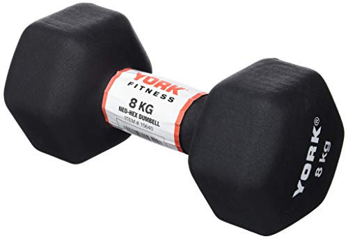 York Neo Hex Kurzhanteln, Schwarz, 8 kg
