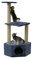Silvio Design Katzen-Kratzboy blau, ca. 52x52x108 cm