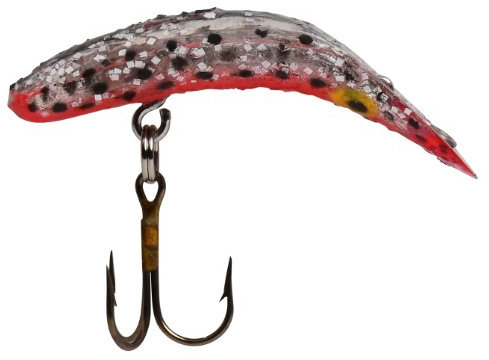 Yakima Bait Flat Fish Plattfisch, Schwarz Orange Silber Flake, 1 3/4-Inch